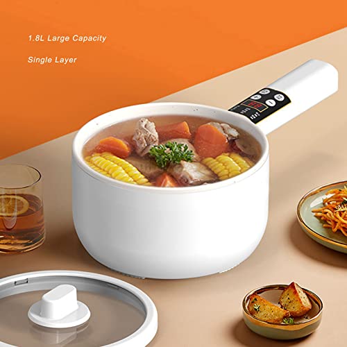  Ortable Electric Frying Pan 700W 1.8L Multifunction Electric Skillet 5 Cooking Modes Rice Office Eggs US Plug 110V