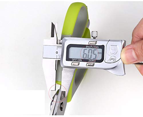  Kitchen Shears, Heavy Duty Stainless Steel Multi-function Kitchen Scissors Detachable(Green)