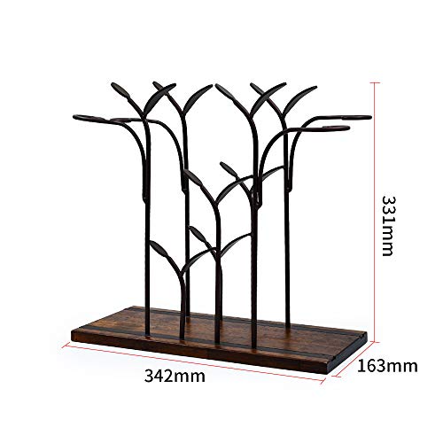  Wine Rack Table Type Wooden Wine Rack Rustic Countertop Wine Rack Countertop Wine Rack Can Hold 4 Bottles And 4 Glasses Metal Wine Rack