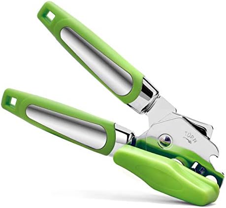  Can Opener Handheld Strongest Heaviest Duty, Manual Can Opener Ergonomic Designed Comfort Grips, Sharp Cutting Wheel For Smooth Edge Cut,with Large Turn Knob, Easy To Use