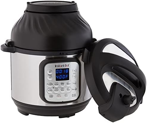  Duo 7-in-1 Electric Pressure Cooker, Slow Cooker, Rice Cooker, Steamer, Sauté, Yogurt Maker, Warmer & Sterilizer, Includes Free App With Over 1900 Recipes, Stainless Steel, 6 Quart