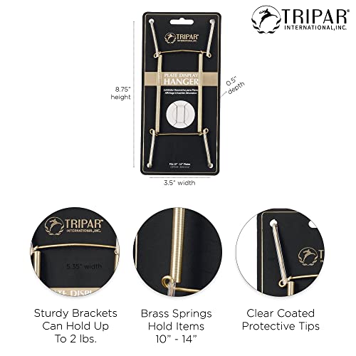  10-14 Inch Brass Plate Wire Wall Plate Hanger