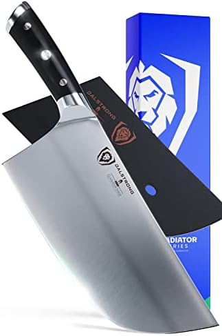  Meat Cleaver Knife - 7 Inch - Gladiator Series - Heavy Duty - Razor Sharp - Forged High Carbon German Steel Kitchen Knife - Sheath Included - NSF Certified