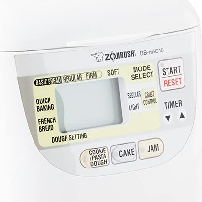  Zojirushi BB-HAC10 Home Bakery 1-Pound-Loaf Programmable Mini Breadmaker