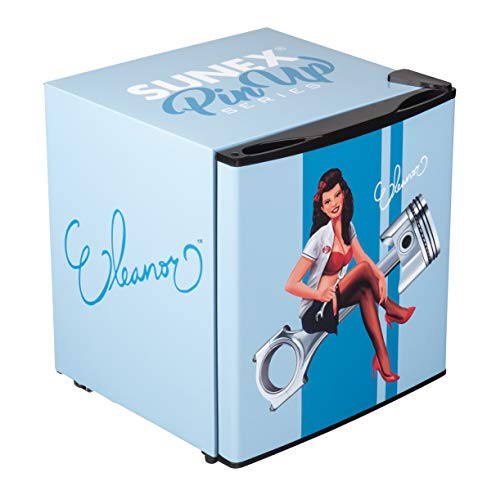  UN17ELEANOR Pinup Series Mini Refrigerator, 1.7 Cubic Feet, Eleanor