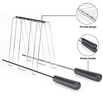  Sandwich Cage For Toaster, Toaster Tong Sandwich Rack, Classic Toaster Sandwich Clip, Stainless Steel Toaster Cage Accessory