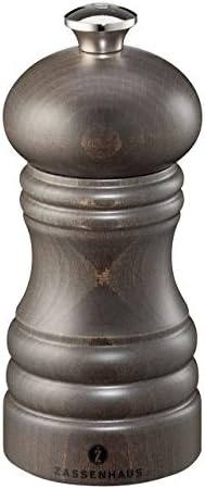 Zassenhaus Berlin Salt Grinder Mill, 4.7-Inch, Dark Stained