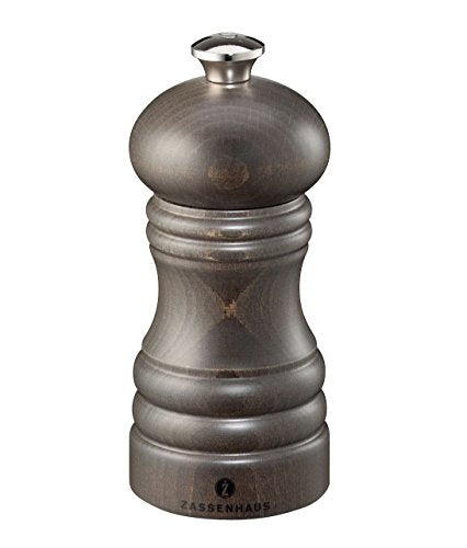Zassenhaus Berlin Salt Grinder Mill, 4.7-Inch, Dark Stained