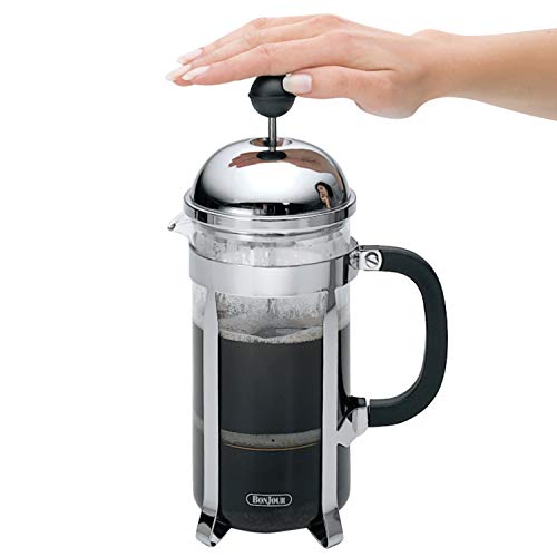  Jour Maximus French Press Coffee Maker, 8 Cup, Silver