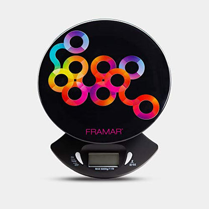  Ramar Digital Scale, Hair Color Scale, Kitchen Scale, Food Scale, Gram Scale - Elegant Black