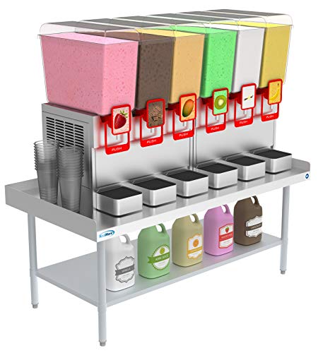  KoolMore 16 Gauge Stainless Steel Commercial Equipment Stand - 30" X 72" Heavy Duty Griddle Stand With Undershelf