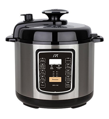  EPC-13C 6.5-Quart Stainless Steel Electric Pressure Cooker With Quick Release Button