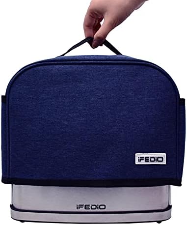  2 Slice Toaster Cover With Two Pockets For Storing Knife,Grey