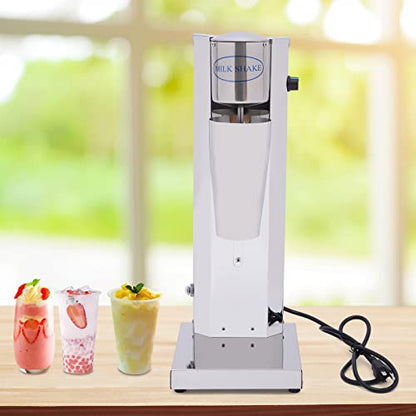  Milkshake Drink Mixer Machine, 16000rmp Commercia Electric Milkshake Maker, 110V Stainless Steel Single Head Milk Shake Machine With 800ml Cup For Cocktail Tea Drink
