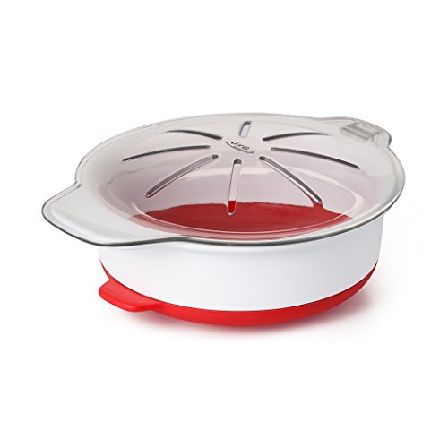  1025F0A Stainless Steel Countertop Commercial Microwave Oven, 1000W & OXO Good Grips Microwave Egg Cooker,White