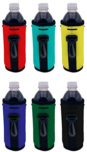  Blank Neoprene Water Bottle Coolie (Variety Color 6 Pack)
