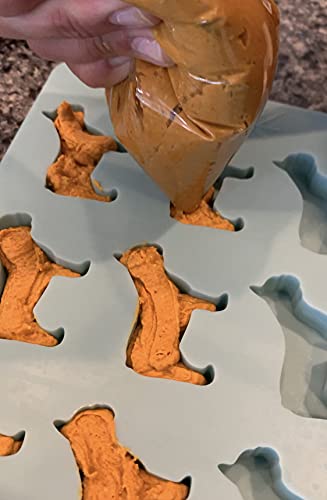  French Bulldog Ice Cube Tray And Treat Mold, 9 Frenchie Shaped Molds, BPA Free And Heat Resistant, Chocolate Mold