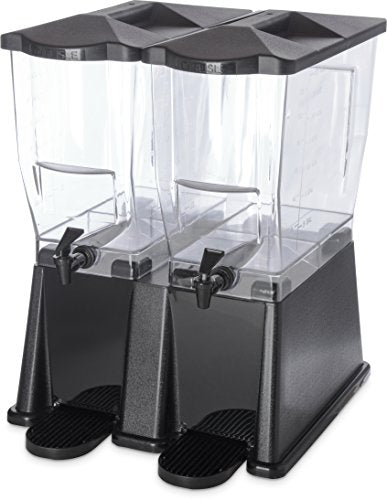  1085203 TrimLine Clear Economy Single Base Beverage Dispenser, 3 Gal Capacity, Black