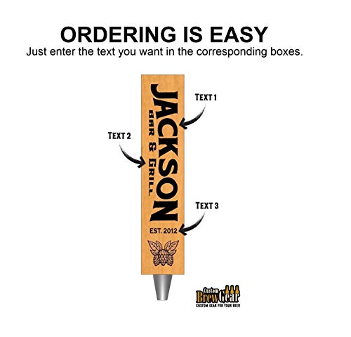  Custom Beer Tap Handle With Chalkboards-Hops Edition-Laser Engraved