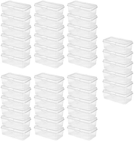  18058606 Large Flip Top, Clear, 6-Pack