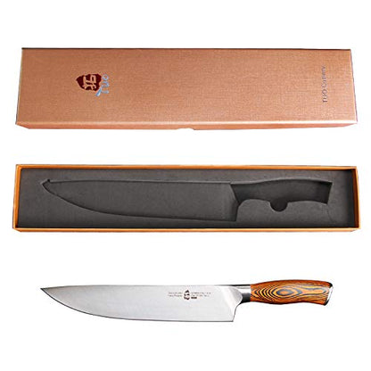  Chef Knife, Pro 10 Inch Chef S Knife, German High Carbon Stainless Steel Anti-rust Kitchen Knives, Ergonomic Handle Fiery Phoenix Series Cutlery