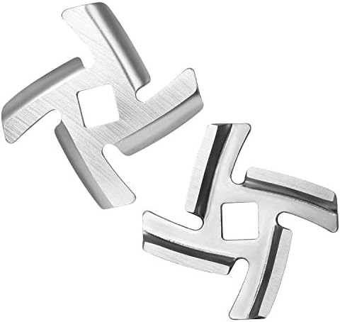  IVict 2 Pack Stainless Steel Knife Cutter Meat Grinder Blade Cutter Replacement For Size 5 Electric Meat Grinder/Stand Mixer Machinery Parts