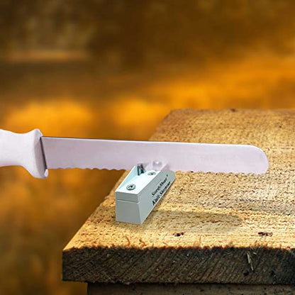  CcuSharp Sturdy Mount Knife Sharpener - Mountable Professional Knife Sharpening Tool - Sharpens, Restores & Hones - Diamond-Honed Tungsten Carbide Knife Sharpener For Kitchen Knives And All Blades
