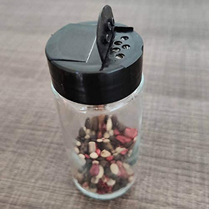  PASSERINI Spice Rack Organizer With 09 Spice Jars, Countertop, Pantry, Cupboard Or Door & Wall Mount - 09 Glass Jars, 3,40 Oz