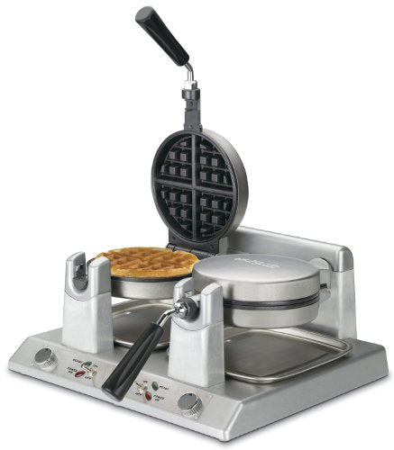  Commercial WW250B Heavy Duty Double Side-by-Side Belgian Waffle Maker, 208-volt