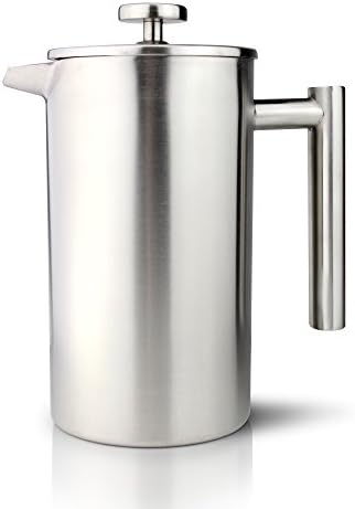  E CFD-03 Stainless Steel Cafetiere, Mirror, 3 Cup