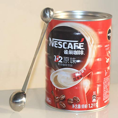  Coffee Scoop 5ml & 15ml Long Handle Stainless Steel Teaspoon & Tablespoon 1pc (1Tsp & 1Tbsp) With Tick Mark For Coffee Or Baking