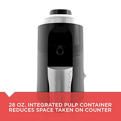 Black & Decker 400-Watt Fruit And Vegetable Juice Extractor, Black, JE2200B, 12.2" X 6.6"
