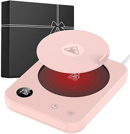  Mug Warmer For Desk With Auto ON/Off, Coffee Mug Warmer With 3 Temperature Settings, Coffee Warmer With Auto-Off Timer, Smart Coffee Cup Warmer With LED Display, Gift On Birthday, Thanksgiving, Etc