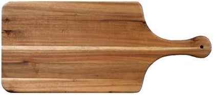  Villa Acacia Wooden Cutting Board - 17 X 6 Inch Wood Board Serving Tray For Bread And Cheese With Handle - Decorative Charcuterie Boards For New Home, Wedding Gift