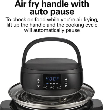  Air Fryer Lid For 6 And 8 Quart Pressure Cookers, Black