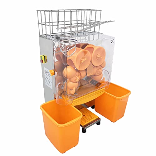  110V Commercial Orange Juicer Machine Electric Citrus Juice Squeezer Lemonade Making Machine With 20-22 Oranges Per Minute For Fresh Fruit Vegetable