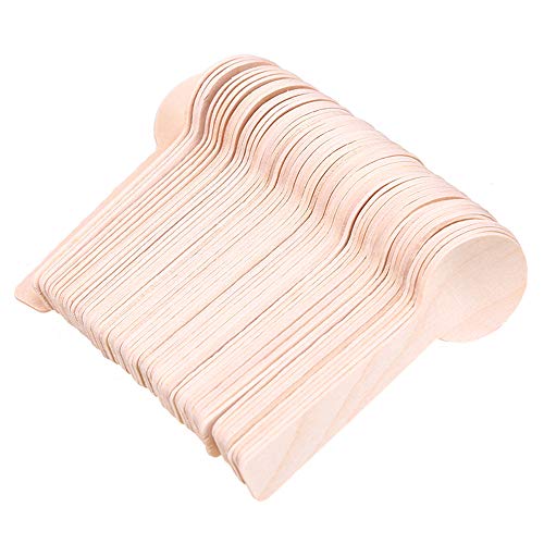  200 Pcs Mini Wooden Spoons 4-inch Length,disposable Wooden Ice Cream Dessert Spoons,natural Birch Wood Biodegradable Utensils Cutlery.