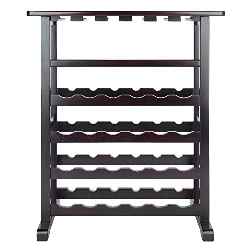  Vinny Wine Storage, 31.5"W X 35.67"H X 16.22"D, Espresso