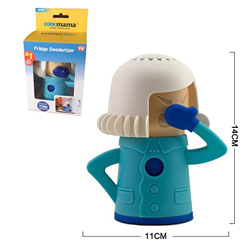  Cool Mama Refrigerator Cleaner, Microwave Oven Steam Fridge Odor Absorber Kitchen Equipment Easily Crud In Minutes Steam Cleans With Water And Vinegar 1 PCS(White)