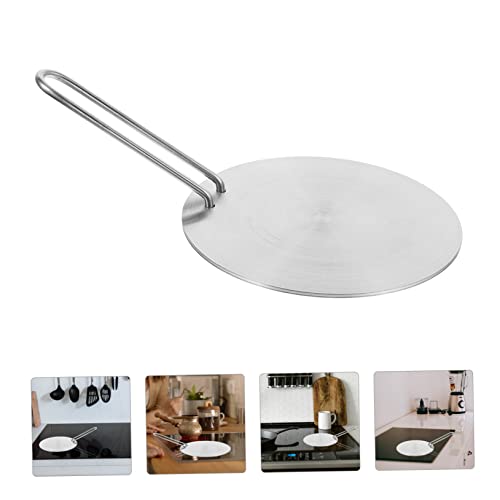  2pcs Induction Cooker Heat Conduction Plate Silver Detachable Thermal Pad
