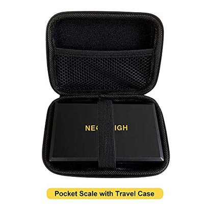  Pocket Scale With Case, 200g X 0.01g, Precision Gram Scale, Ounces Pocket Scales, Portable Herb Scale, 6 Weighing Units, Scale Grams, Spice Scale, Jewelry Scale, Backlit Display (Batteries Included)