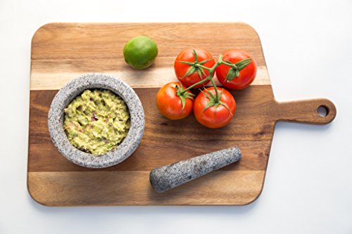  AMIE OLIVER Mortar And Pestle, Unpolished Granite, 6 Inch