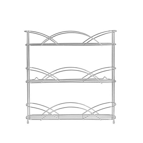  Spectrum Diversified Countertop 3-Tier Spice Rack, Chrome