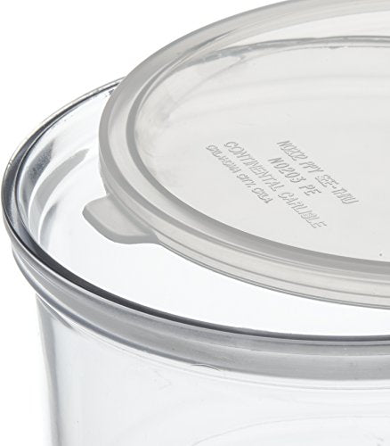  ™ Round Storage Container With Lid, 1.5 Quart Crock, Clear