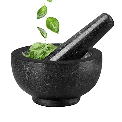  Marble Mortar And Pestle Set - Solid Marble Stone Grinder Bowl Holder For Guacamole, Herbs, Spices, Garlic, Kitchen, Cooking, Medicine