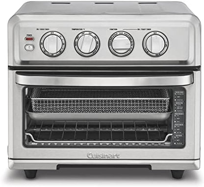 Cuisinart Air Fryer + Convection Toaster Oven, 8-1 Oven With Bake, Grill, Broil & Warm Options, Stainless Steel, TOA-70