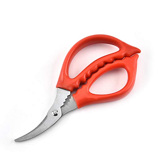  6 Pack Kitchen Seafood Scissors Fish Scissors Crab Scissors Lobster Shrimp Crayfish Crawfish Scissors, Multifunctional Stainless Steel Shears Seafood Scissors