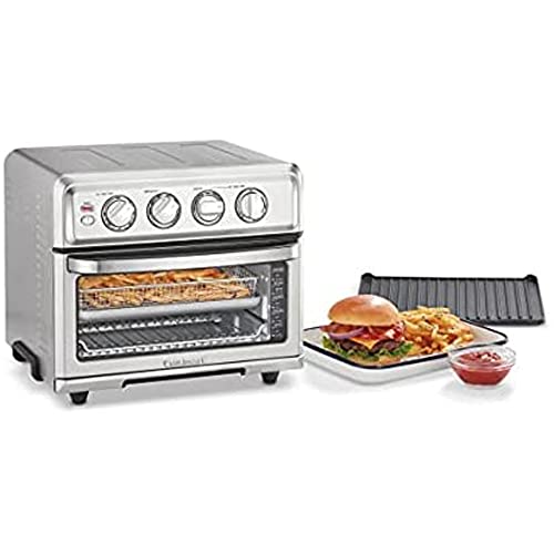  TOA-70 AirFryer Toaster Oven With Grill Stainless Steel Bundle With Cuisinart 12 Piece Ceramic Coated Cutlery Set Matte Black And Cuisinart 3D City Collection Rome Cutting Board