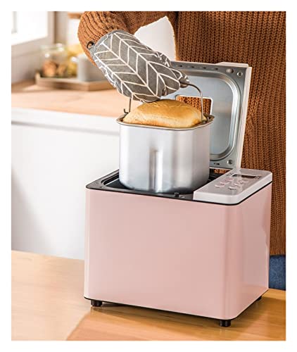  Home Automatic Bread Machine Double Tube Cake And Noodles Intelligent Multi-function Breakfast Machine Kneading Machine (Color : A, Size : UK)