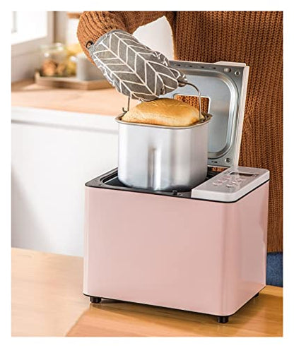  Home Automatic Bread Machine Double Tube Cake And Noodles Intelligent Multi-function Breakfast Machine Kneading Machine (Color : A, Size : UK)